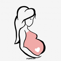 Pregnant Woman, Pregnant Clipart, Woman Clipart, Cartoon PNG ...