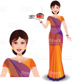 Woman in saree clipart 3 » Clipart Station