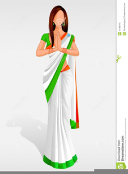 Woman In Saree Clipart | Free Images at Clker.com - vector ...
