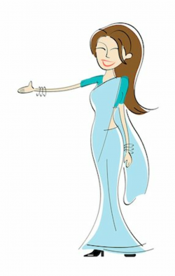 Saree woman clipart Stock Photos - Page 1 : Masterfile