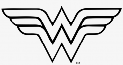 Superman Superman - Wonder Woman Emblem Black And White ...