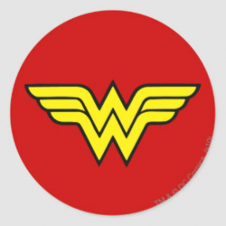 Wonder Woman | Classic Logo Classic Round Sticker