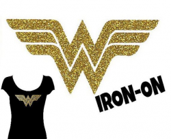 DIY GLITTER GOLD WONDER WOMAN IRON ON This Do It Yourself ...