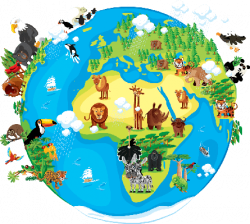 Animals around the world clipart - Clipartix