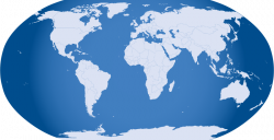 Free Clipart: Blue World Map | neocreo