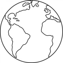 Globe black and white earth map clipart black and white ...