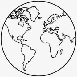 World Outline - Earth Outline Drawing , Transparent Cartoon ...