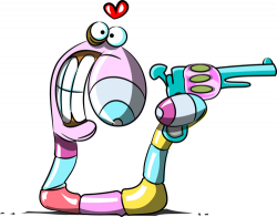 Vector illustration of angry cartoon worm | Public domain ...