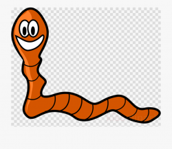 Animal Background Clipart - Cartoon Worm No Background ...