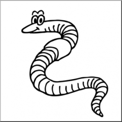 Worm Clipart Black And White | Free download best Worm ...