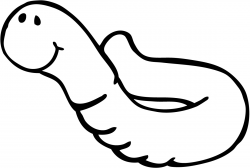 Earthworm black and white clipart kid - ClipartBarn