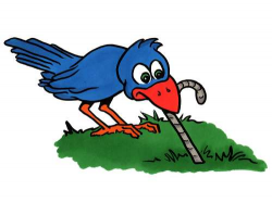 Bird Eating Worm Clipart - Clip Art Library