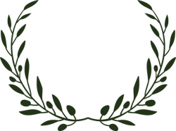Olive Branch Wreath Clipart