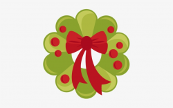 Christmas Wreath Svg Scrapbook Cut File Cute Clipart - Cute ...
