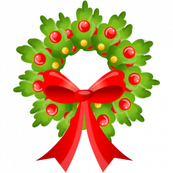 Cute Christmas Wreath Icon, PNG ClipArt Image | IconBug.com
