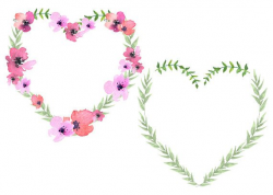 Heart wreath clipart » Clipart Station