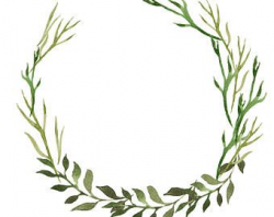 Greenery Clipart 2 Leafy Wreath Watercolor Wreath Watercolor ...