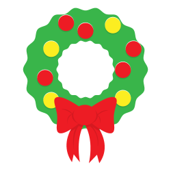 Christmas Wreath Graphics - Clip Art Library