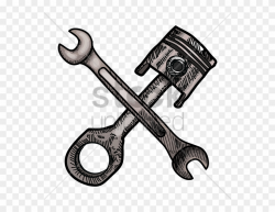 Illustration,Key,Font,Black-and-white,Monkey wrench,Tool ...
