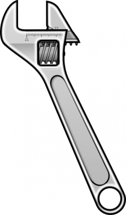 Method Adjustable Wrench Icon Style clip art Free vector in ...