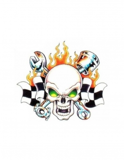 Piston And Wrench Tattoo Clipart - Clip Art Library