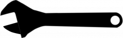 Free Clipart: Adjustable spanner silhouette | mystica