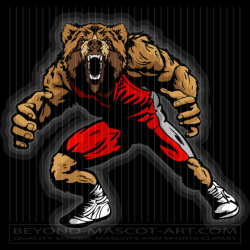 Wrestling Bear Graphic Vector Wrestling Image