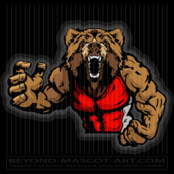 Bear Wrestler Graphic Vector Wrestling Image