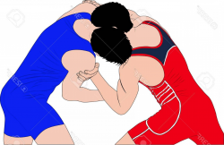 Photostock Vector Two Men Wrestlers In Greco Roman Wrestling ...