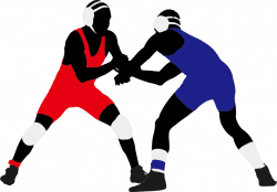 Wrestling Silhouette Illustration - Wrestling png download ...