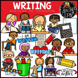 Writing Clip Art Bundle (Color and B&W)