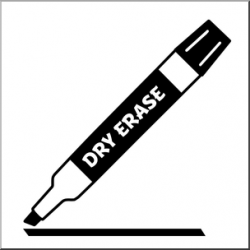 Clip Art: Dry Erase Marker Black I abcteach.com | abcteach