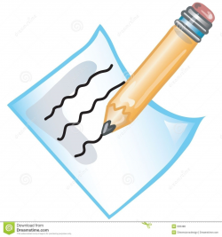 Amazing Of Pencil Writing On Paper Clipart - Letter Master ...