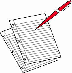 Writing On Paper Clipart - Clip Art Library