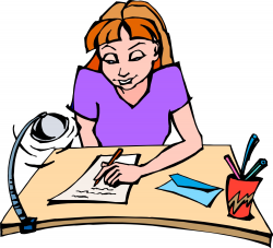 Teacher Student Writing Clip Art N2 free image