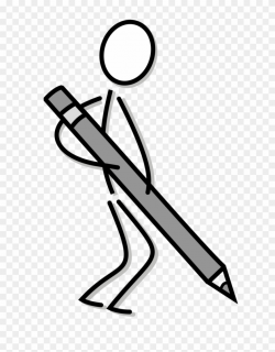 Download Stick Person Writing Transparent Clipart Stick ...