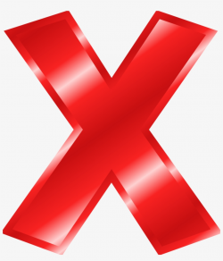 Big Red X Png - Red X 3d Png - Free Transparent PNG Download ...