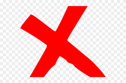 Red Cross Mark Clipart Cartoon - Big Red X Png, Transparent ...
