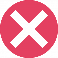 Image: Transparent Cross X Mark In Red Circle