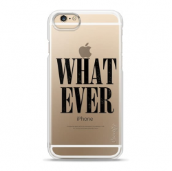 Ultra Impact iPhone X Case - Cool 90s Transparent Black Grunge Whatever  Nirvana Typography