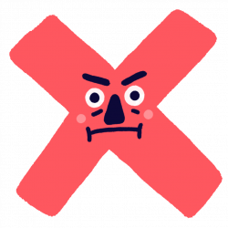 X No Sticker by Parallel Teeth for iOS & Android | GIPHY