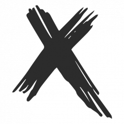 X cross scribble - Transparent PNG & SVG vector