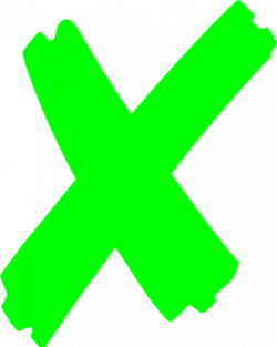 X Mark Green Clip Art at Clker.com - vector clip art online ...