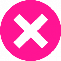 Deep pink x mark 3 icon - Free deep pink x mark icons