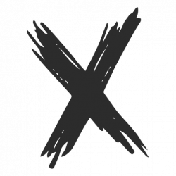 X cross doodle - Transparent PNG & SVG vector