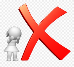 Red Cross Clipart Wrong Answer - X Mark Transparent - Png ...