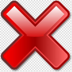 Red X logo, Computer Icons Error Nuvola, wrong transparent ...