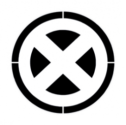 X-Men Symbol Stencil | Free Stencil Gallery