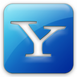 Yahoo Square Icon - Blue Jelly Social Icons - SoftIcons.com