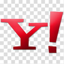 Yahoo icons, Y! text, red Yahoo! logo transparent background ...